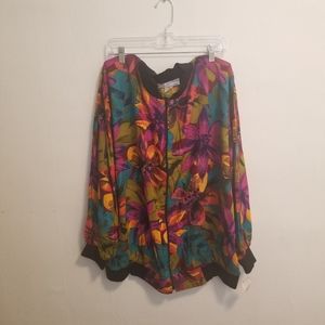 A personal touch floral sweater, 22W/42 plus size.